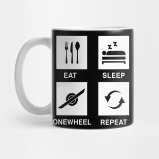 Eat Sleep Onewheel Repeat - Onewheeling One Wheel Mug